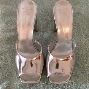 Giuseppe Zanotti Silver Mules